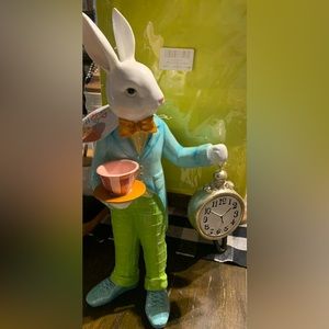 Hip Hop Rabbit holding clock